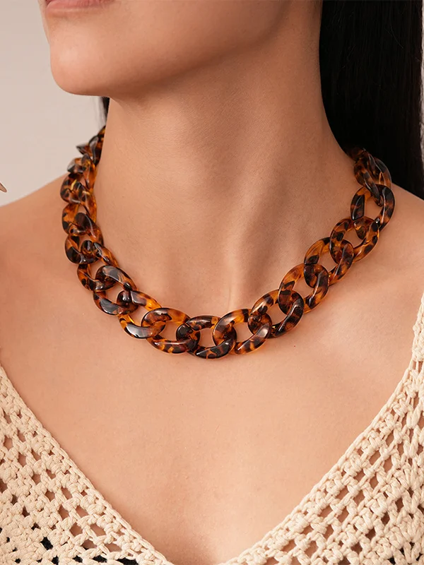 Leopard Chains Necklaces Accessories