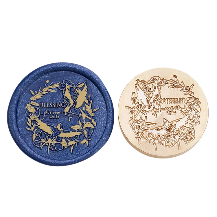 Diy Fire Lacquer Round Sealing Wax Stamp Head gbfke