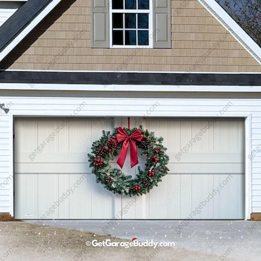 Christmas Wreath | Christmas Garage Door Cover