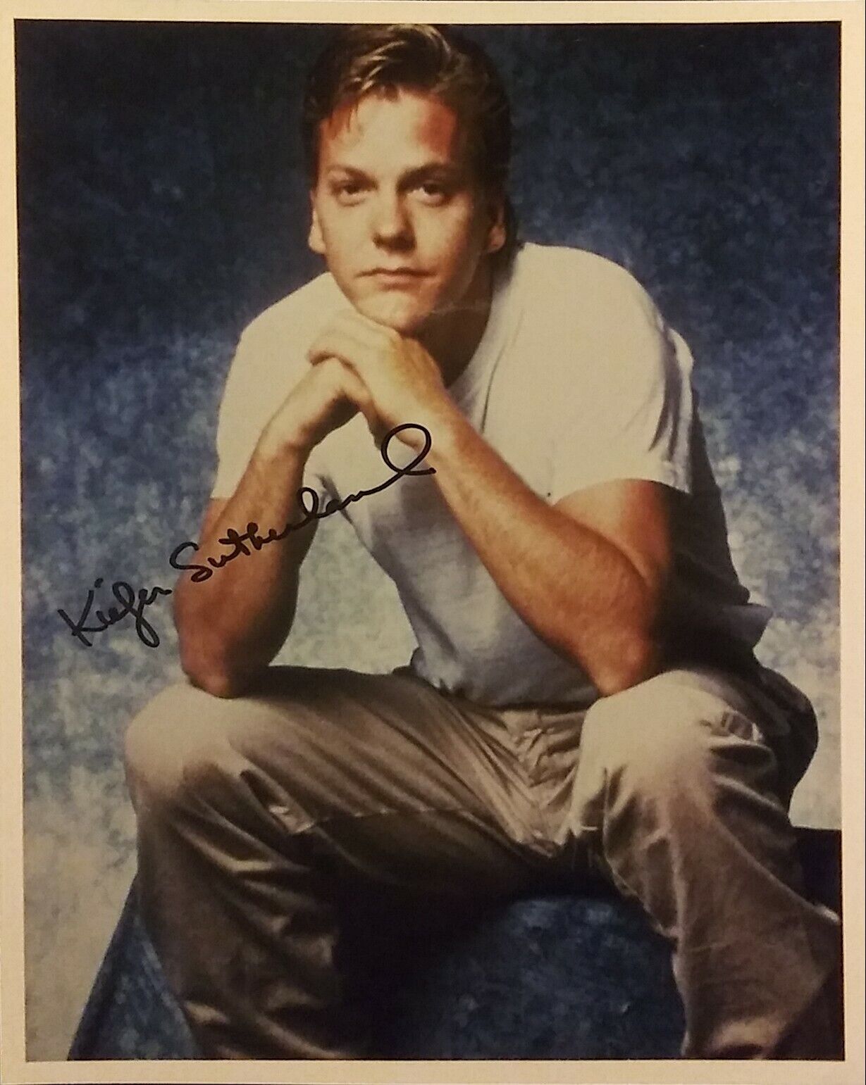 Kiefer Sutherland signed 8 x 10