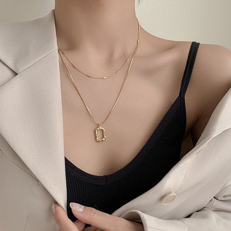 As Picture Casual Alloy Geometric Necklaces