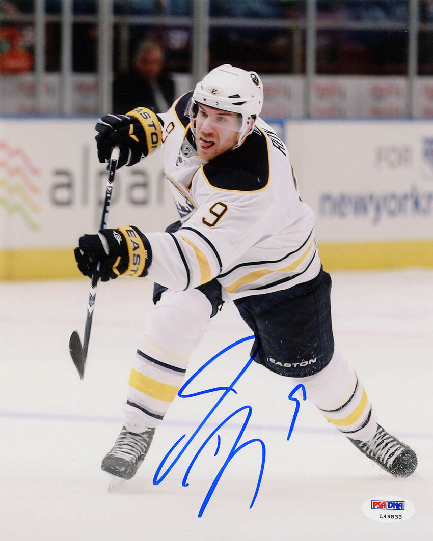 Derek Roy SIGNED 8x10 Photo Poster painting Buffalo Sabres PSA/DNA AUTOGRAPHED