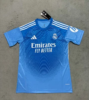 2025/2026 Real Madrid Training Wear Blue Football Shirt 1:1 Thai Quality