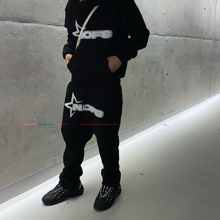 Retro Aesthetic Hipster Letter Print Loose Sweatshirt Y2K Hip Hop Streetwear