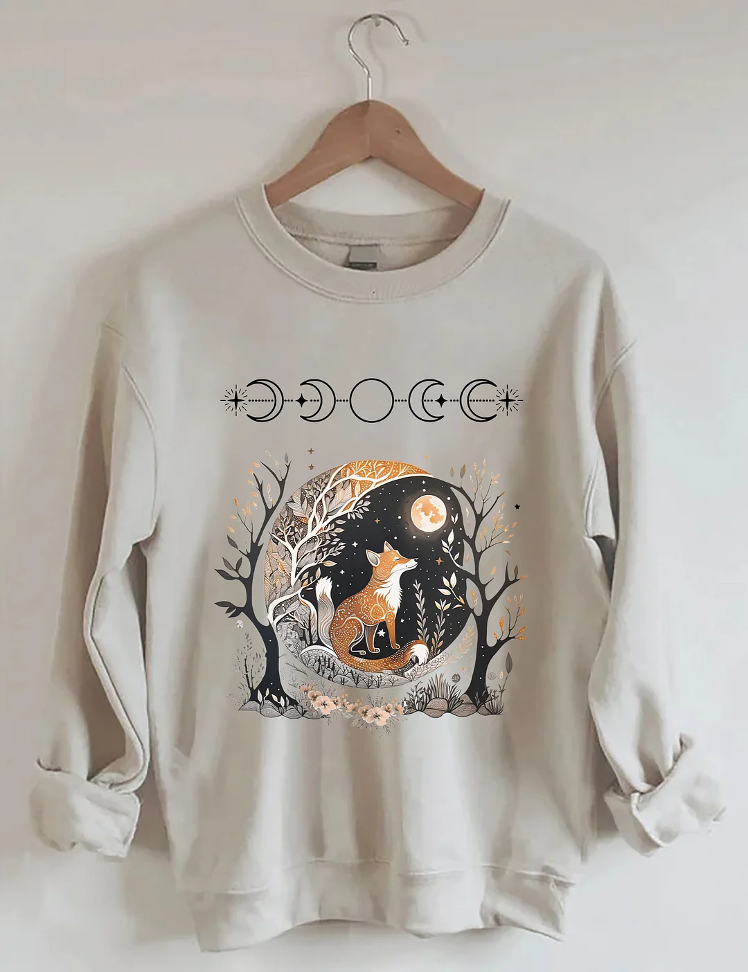 Fox Witchy Whimsigoth Aesthetic Sweatshirt