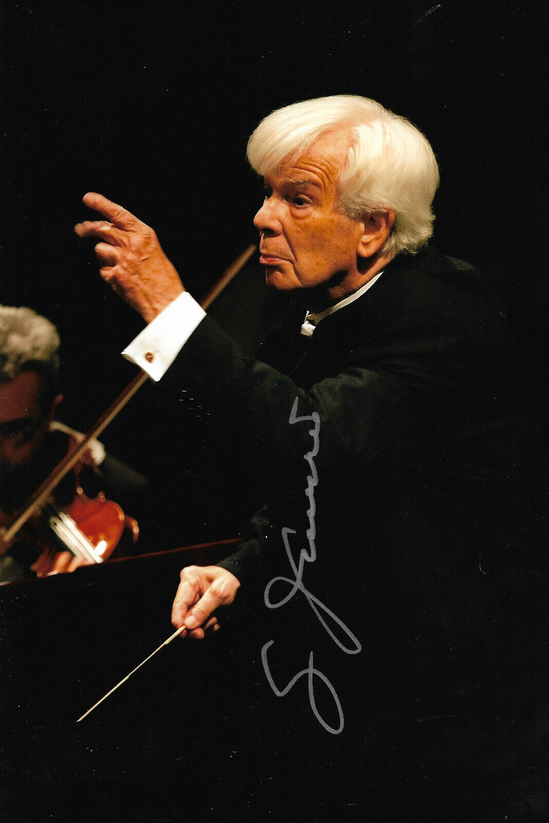 Christoph von Dohnanyi Conductor signed 8x12 inch Photo Poster painting autograph