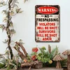 Warning - Metal Tin Signs(8*12Inch/12*16Inch)