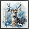 Deer - 11CT Stamped Cross Stitch - 40*40cm - Animal