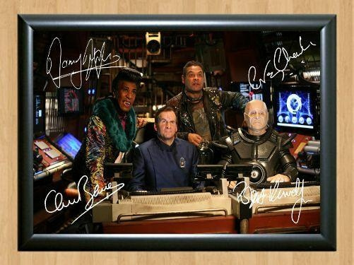 Red Dwarf Cast Craig Charles Chris Barrie Signed Autographed Photo Poster painting Poster Print Memorabilia A4 Size