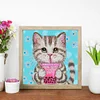 >SALE<5D DIY Partial Special Shaped Drill Diamond Painting Cat Kit Home Decor (YXC255)