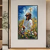 Jesus Kreuz 5d DIY Diamant Kunst Malerei Kit Quadrat Vollbohrer Dimond Art 45x75cm