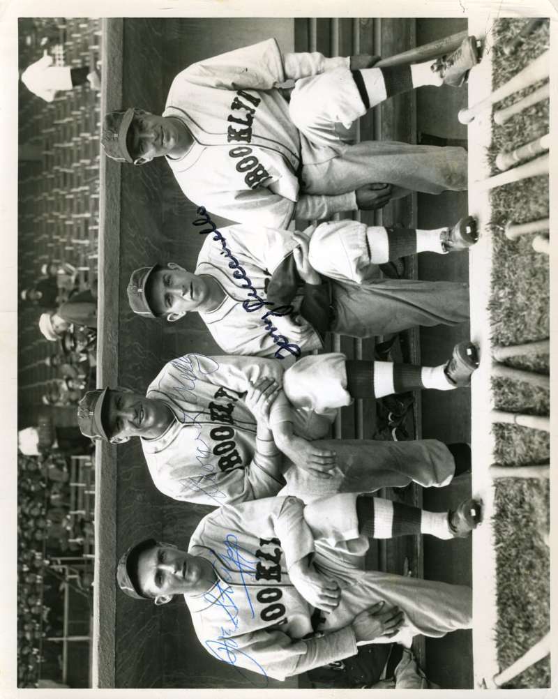 George Kelly Joe Stripp Tony Cuccinello Jsa Autograph 8x10 Original Photo Poster painting Signed