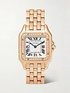 Panth&egrave;re de Cartier 27 mm medium watch in 18-carat red gold with diamonds