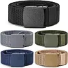 5 Pack Men's Tactical Nylon Military Style Adjustable Waist Belts