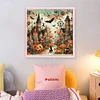 (Stamped/Counted) Halloween House-11CT Cross Stitch 50*50cm/19.69*19.69in