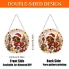 XMAS DIY Acrylic Special Shape Diamond Painting Hanging Pendant Hanging Kit