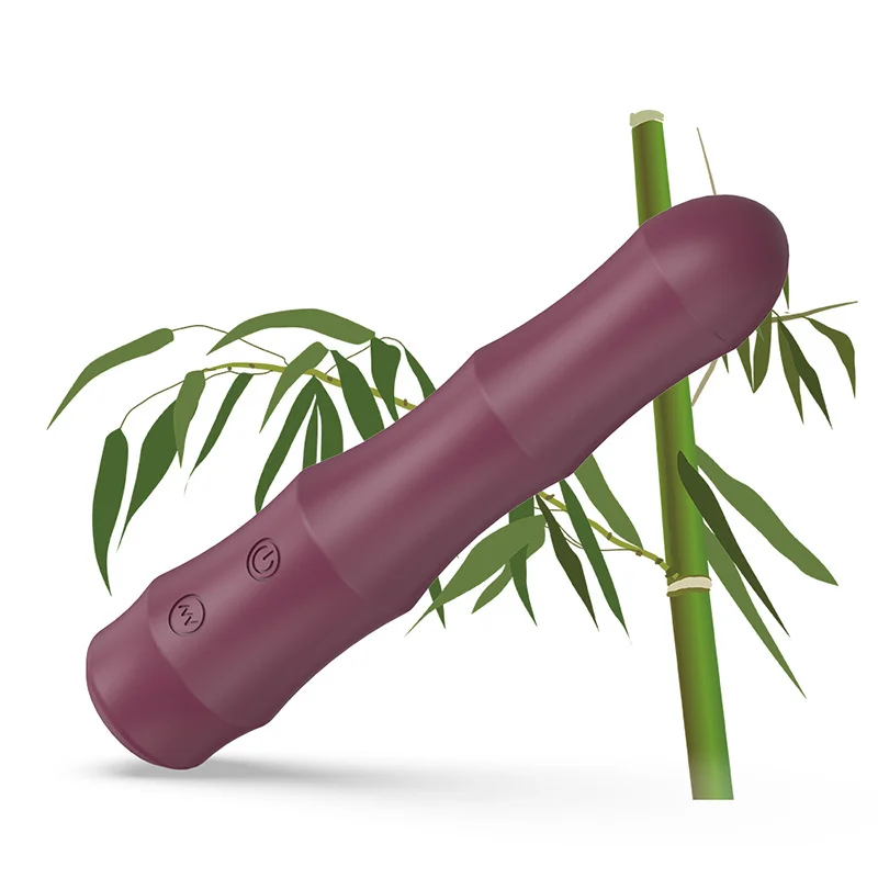 Bamboo Vibrator G-spot Clitoris Stimulator Vaginal Massager - Rose Toy
