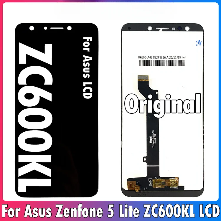 6.0'' Original For Asus Zenfone 5 Lite ZC600KL LCD Display Touch Screen Assembly For Zenfone 5Q X017D LCD Digitizer Replacement