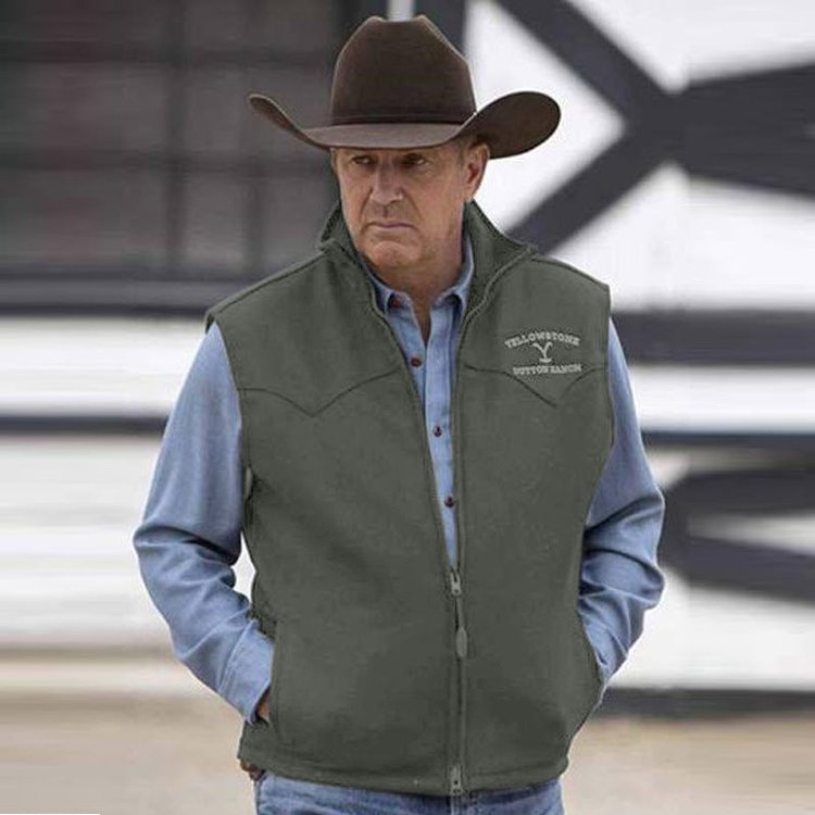Retro Jacket Men's YELLOWSTONE Vest Coat