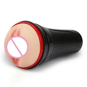 2 IN1 Vibrating & Realistic Vagina Fleshlight Masturbator