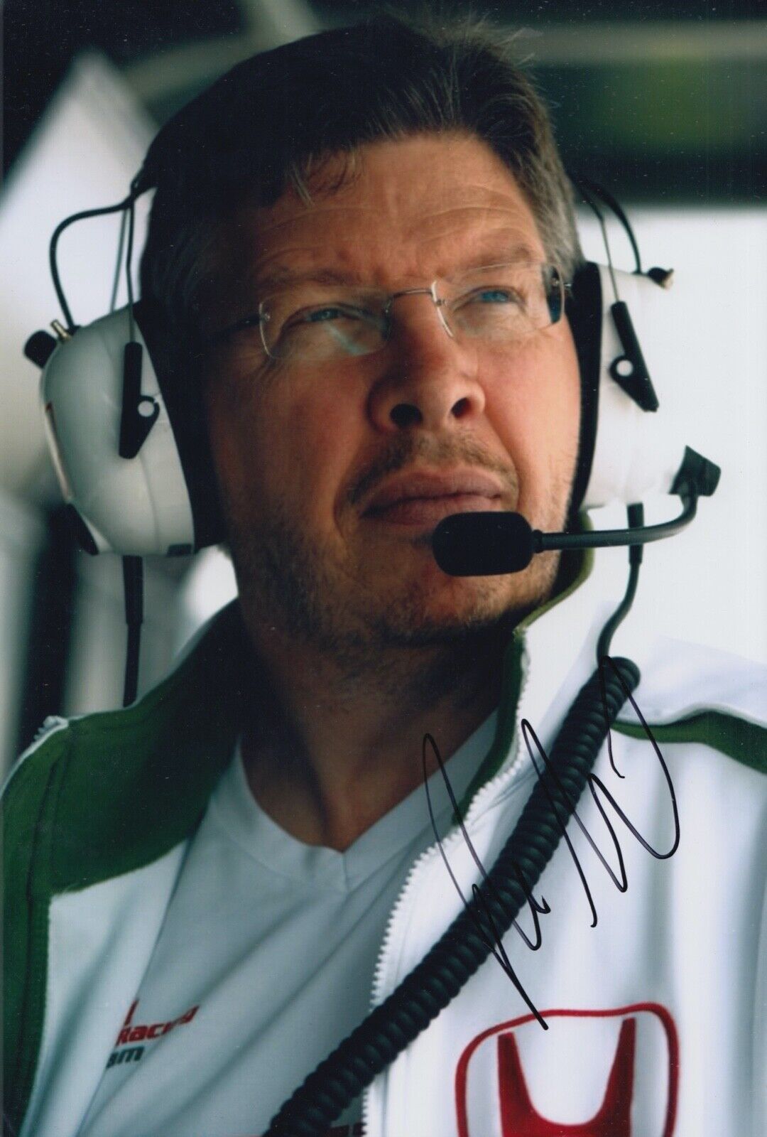 Ross Brawn Hand Signed 12x8 Photo Poster painting F1 Autograph Honda Racing 1