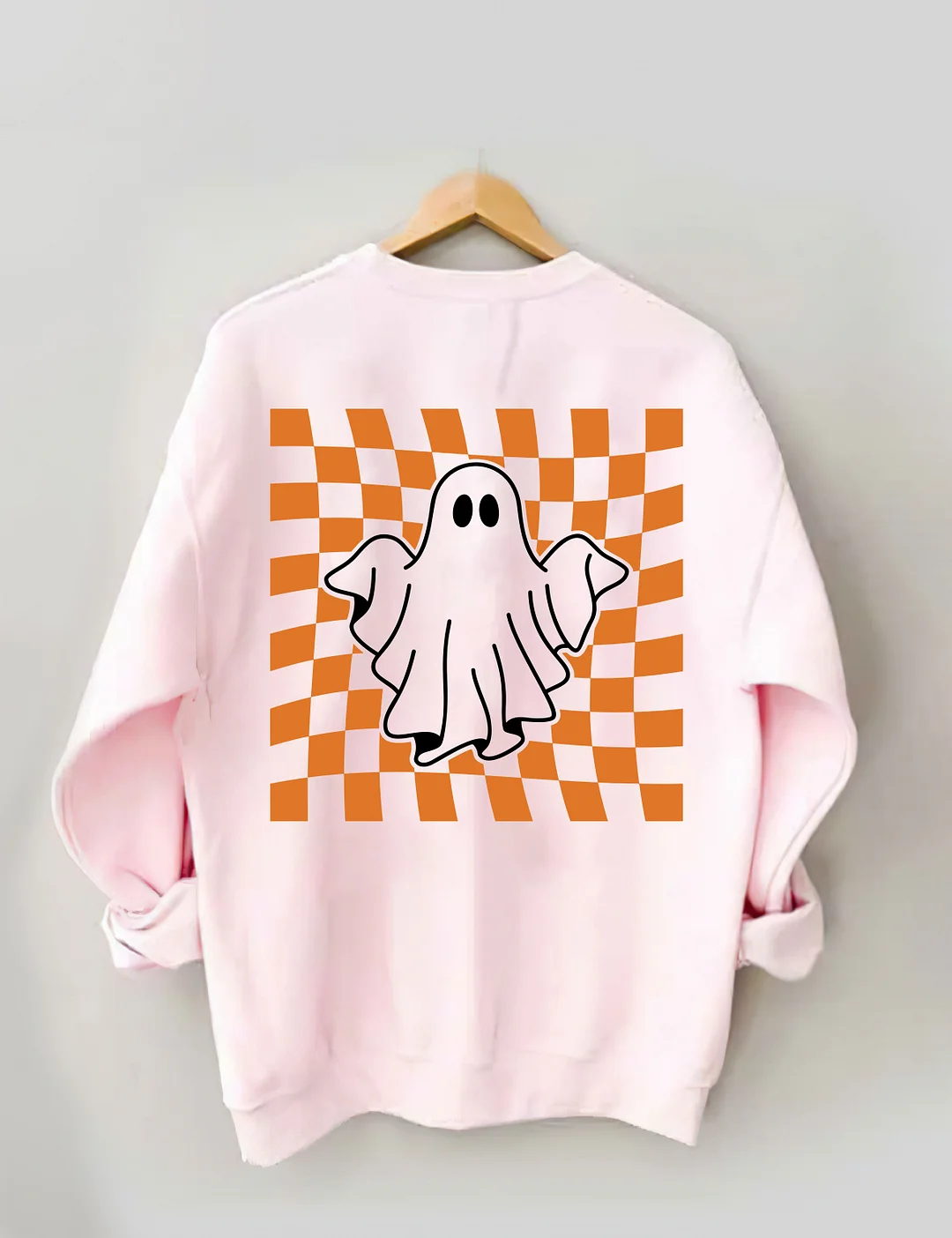 Ghost Outline Spooky Season Sweatshirt
