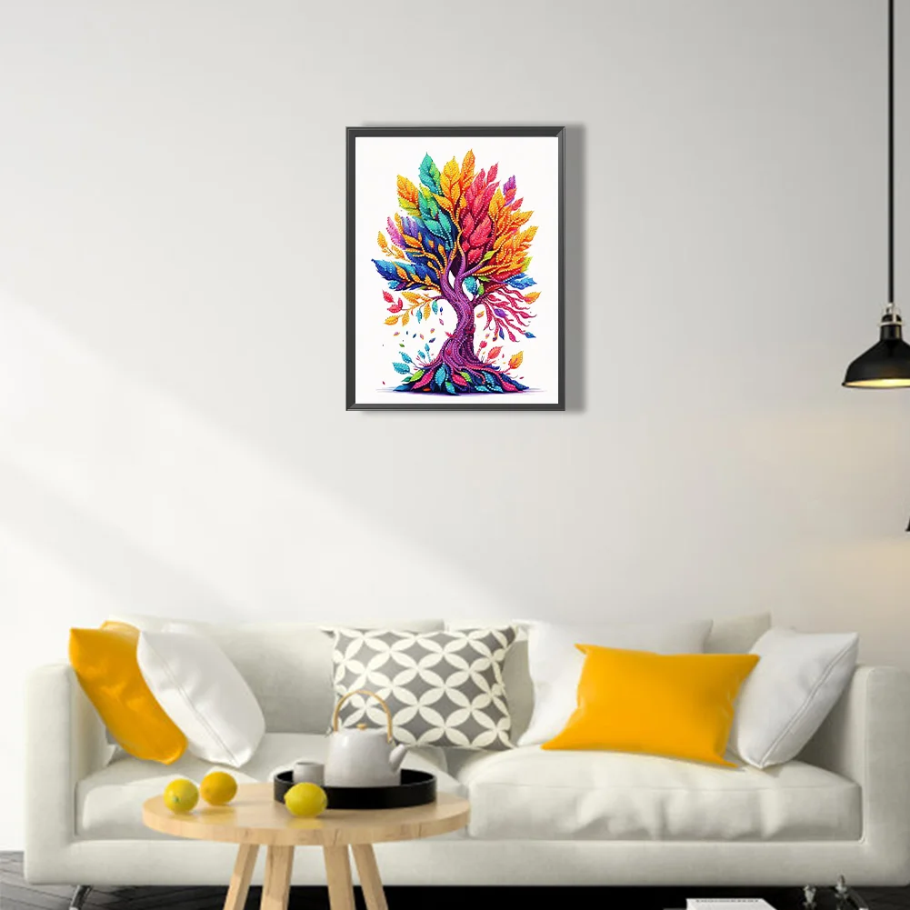 Diamond Painting - Partial Special Shaped Drill - Life Tree(Canvas|30*40cm)