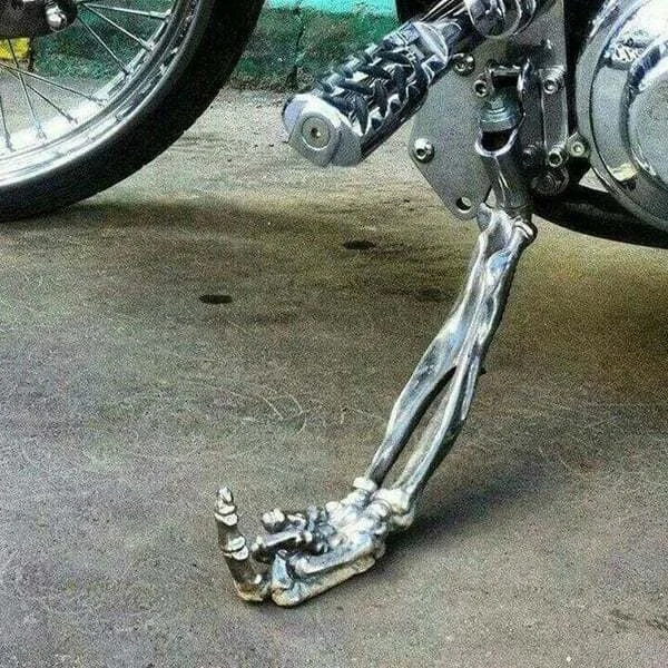 Posryst™Skeleton Paw With Middle Finger Motorcycle Kickstands