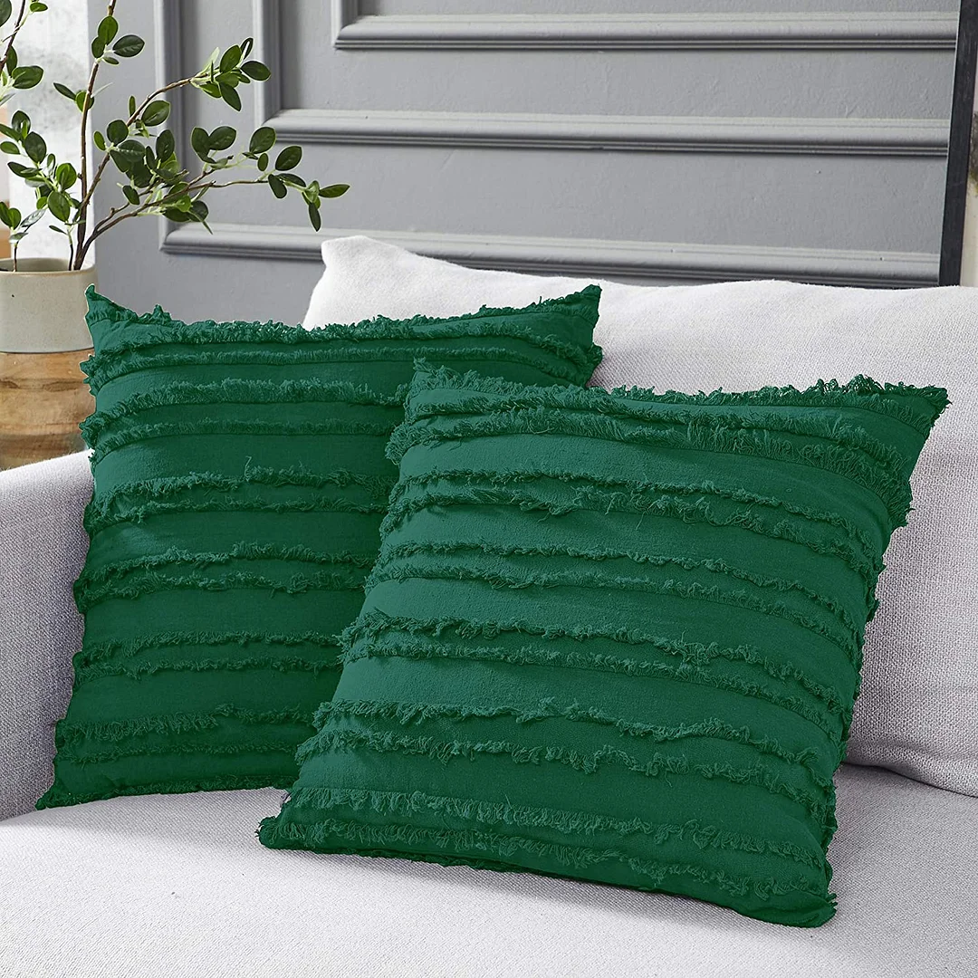 Bedding Cotton Linen Throw Pillow Covers for Couch Sofa Bed, Decorative Throws Cushion Covers