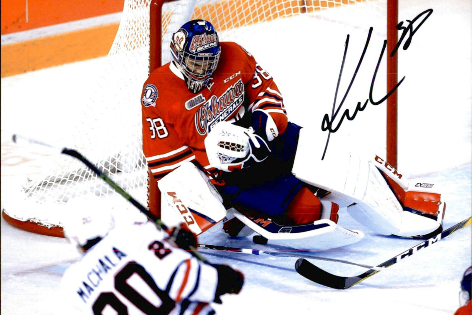 Kyle Keyser SIGNED 4x6 Photo Poster painting OSHAWA GENERALS / BOSTON BRUINS