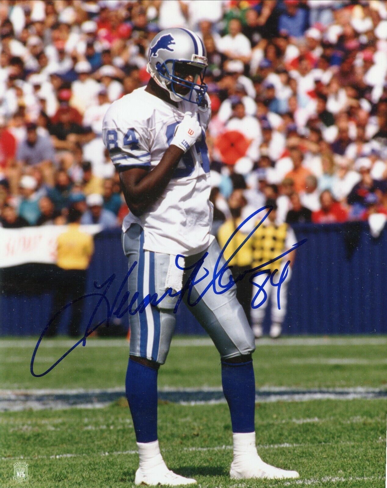 Herman Moore Detroit Lions Signed Autographed 8x10 Glossy Photo Poster painting COA