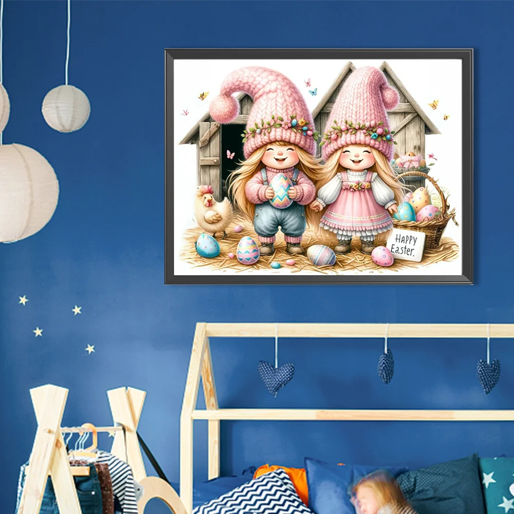 Diamond Painting - Full Round Drill - Easter Kids(Canvas|40*30cm)
