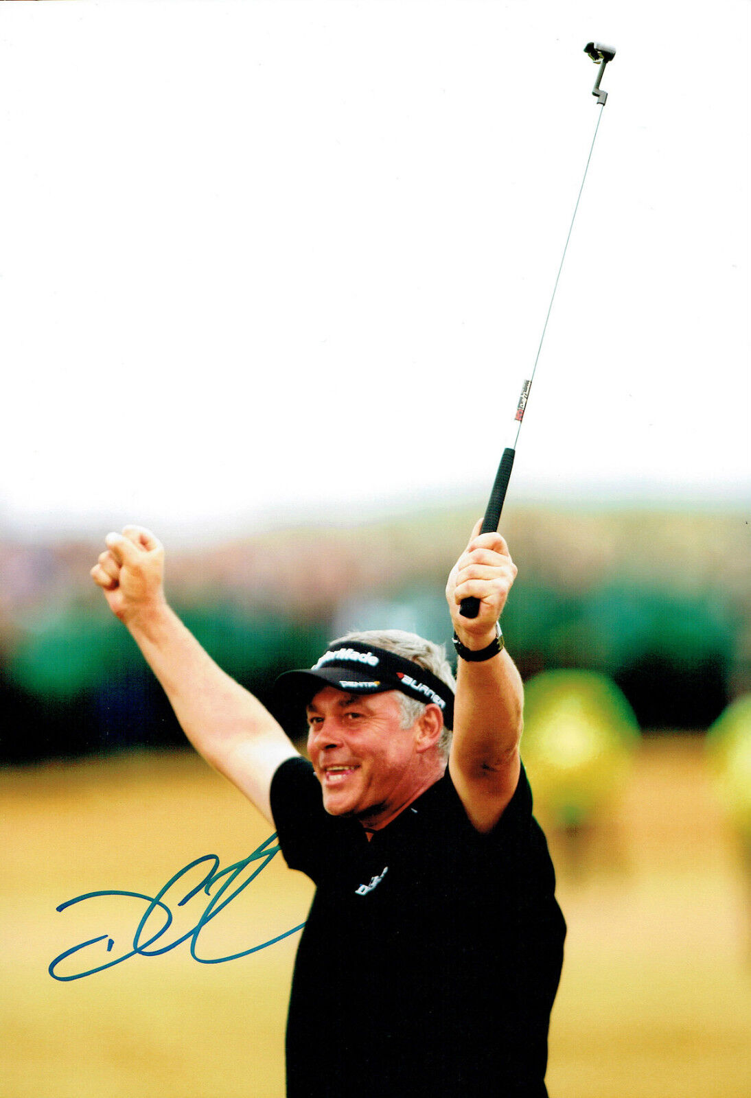 Darren CLARKE SIGNED Autograph 12x8 Photo Poster painting AFTAL COA VOLVO Masters Winner GOLF