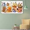 Winnie Puuh Getränke - runder Bohrer Diamond Painting - 70*40cm (große Größe)