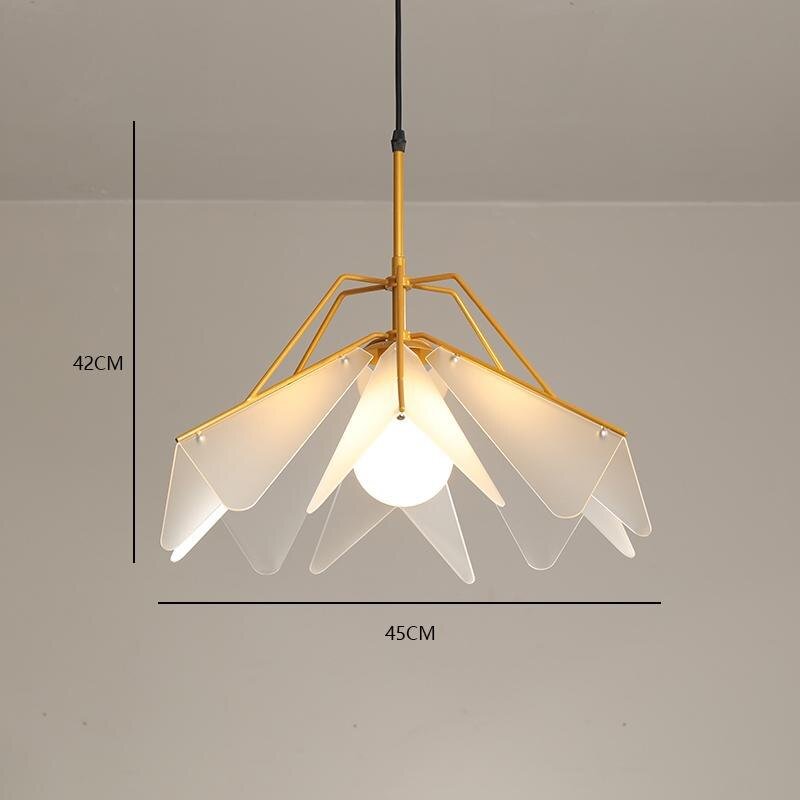Nordic Iron Pendant Lights Lamp Acrylic Pendant Lamp Living Room Cafe Dining Room Lighting Bedside Bedroom Loft De Hanging Lamp