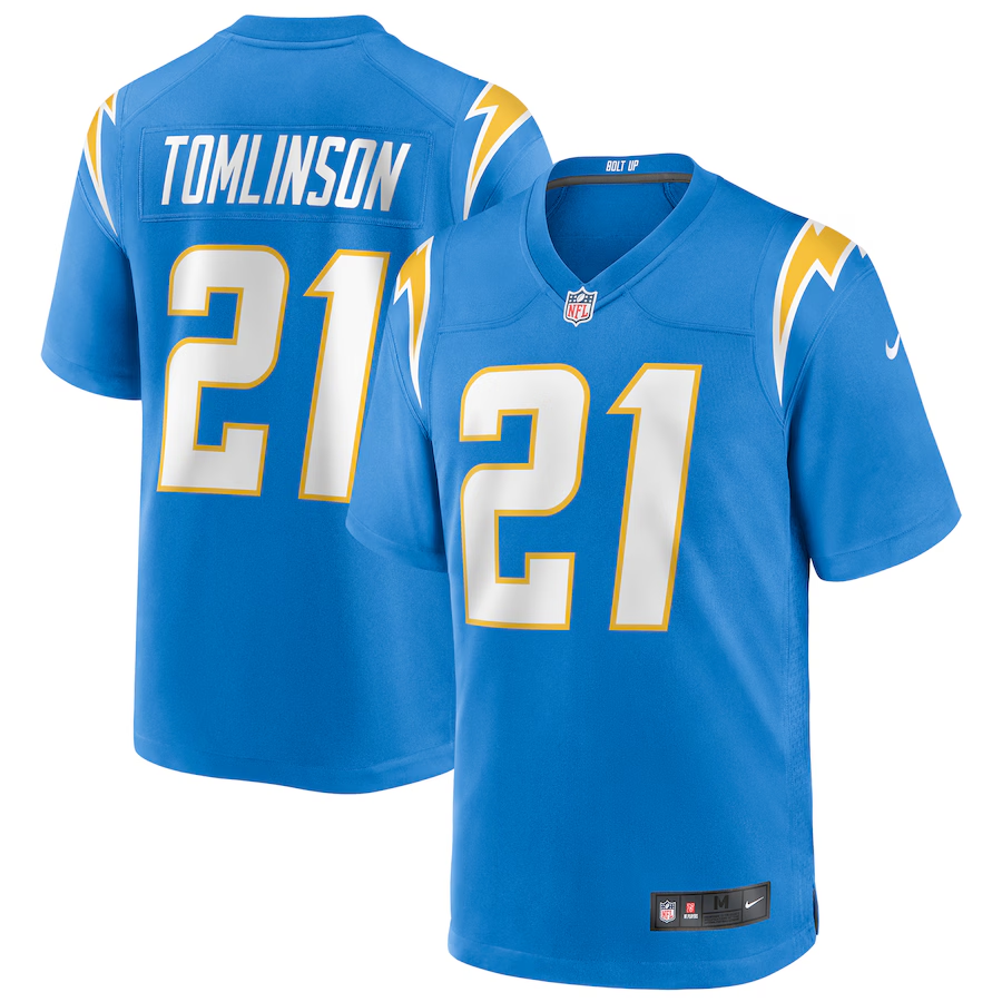 Los Angeles Chargers LaDainian Tomlinson Nike Powder Blue Game Retired Player Jersey mysite