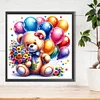 (40*40cm)Bear - Round Partial AB Drill Diamond Painting