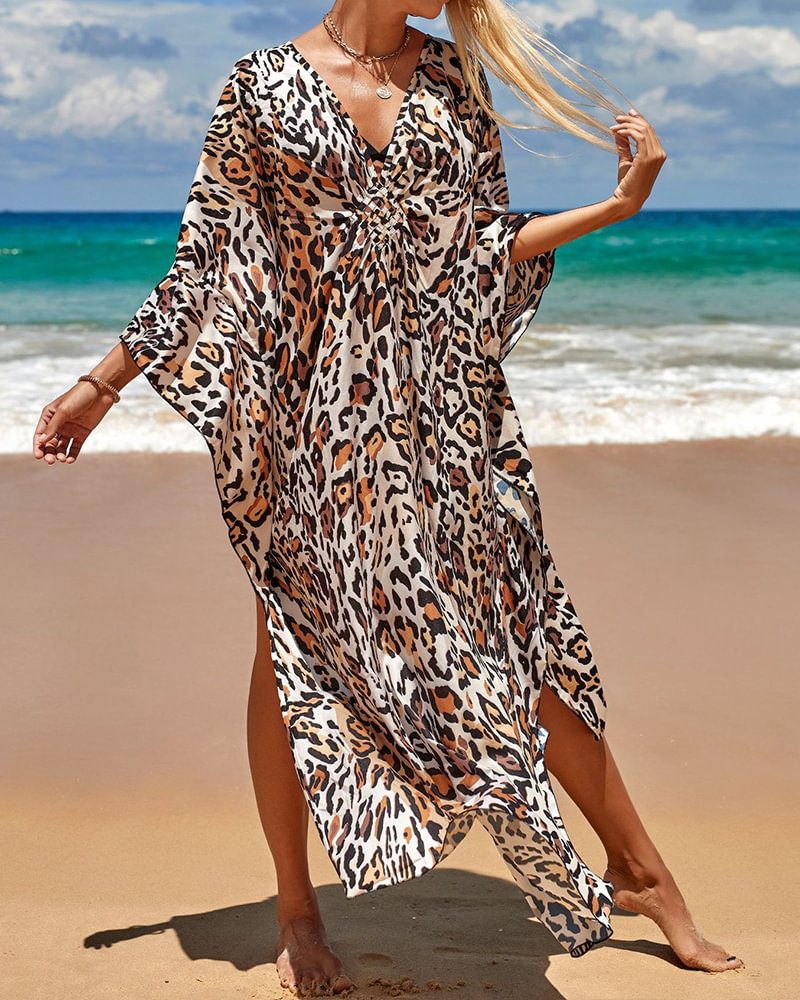 Women's Loose Resort Robe Bikini Sun Shirt Dress