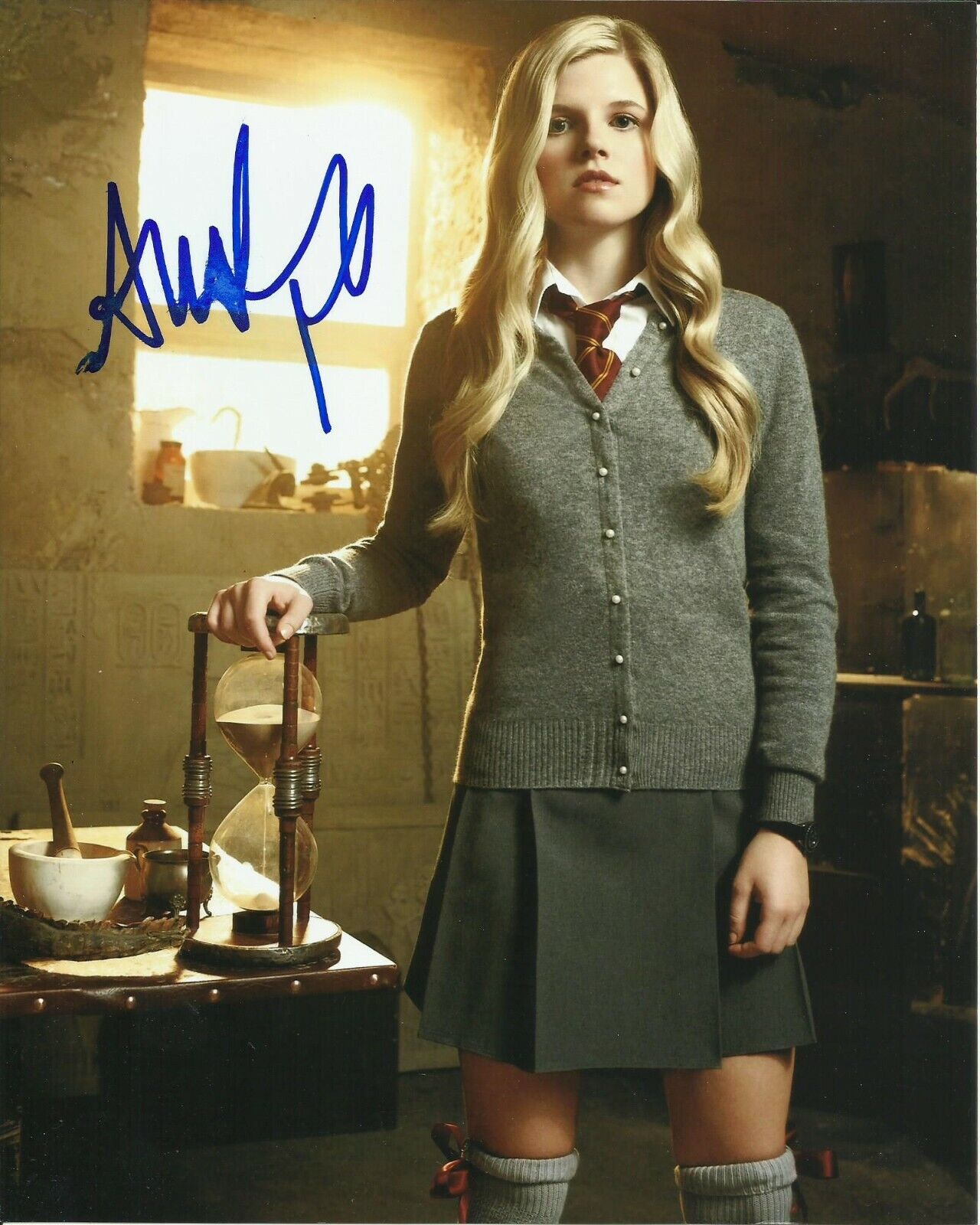 ANA MULVOY TEN SIGNED HOUSE OF ANUBIS Photo Poster painting UACC REG 242 (2)