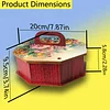 5D DIY Diamond Art Painting Snack Storage Box with Lid Wood Container (Flower)