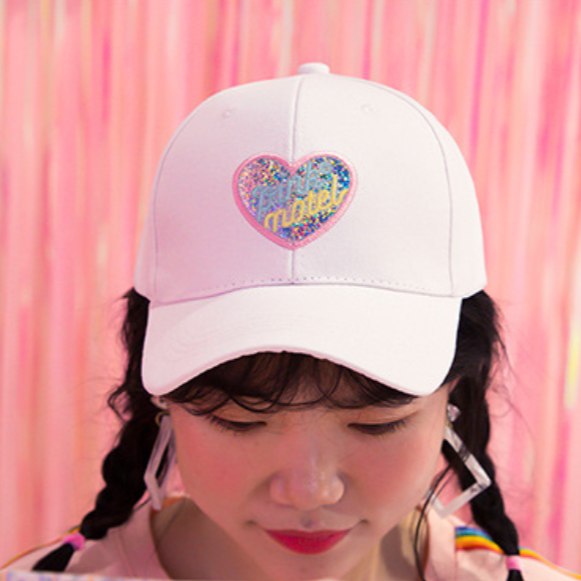 Milkjoy Heart Embroidered Baseball Cap