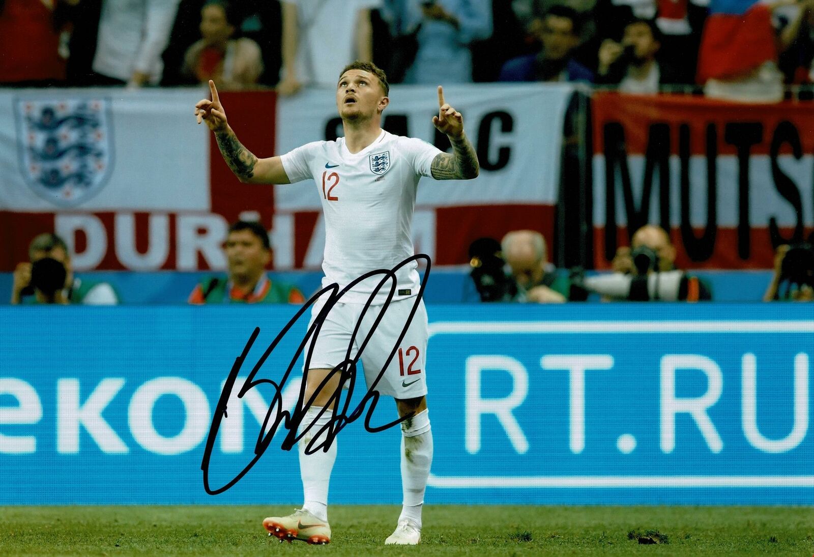 Kieran Trippier Signed 12X8 Photo Poster painting Newcastle & England AFTAL COA (1714)