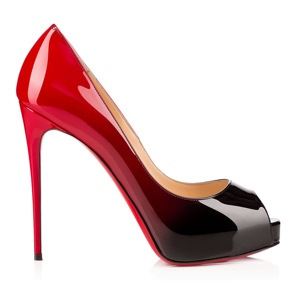 120mm Red Bottom Women's Platforms Heels Party Wedding Red Black Pumps-MERUMOTE