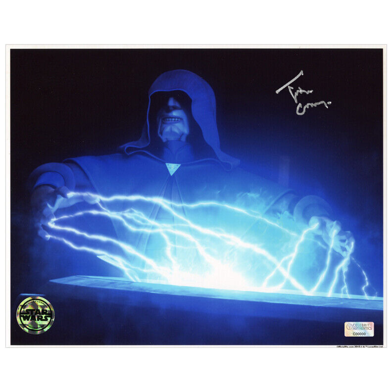 Tim Curry Autographed Star Wars The Clone Wars Darth Sidious 8x10 Photo Poster painting