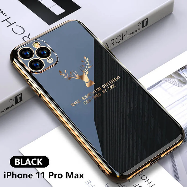 2023 Deer Pattern Camera All-inclusive Electroplating Process iPhone Case