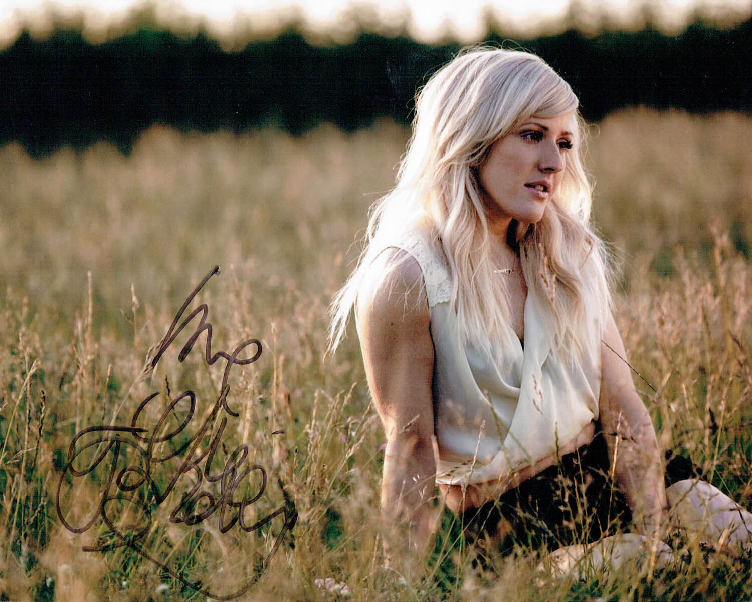 Ellie GOULDING SIGNED Autograph Sexy 10X8 RARE Photo Poster painting AFTAL COA English Singer