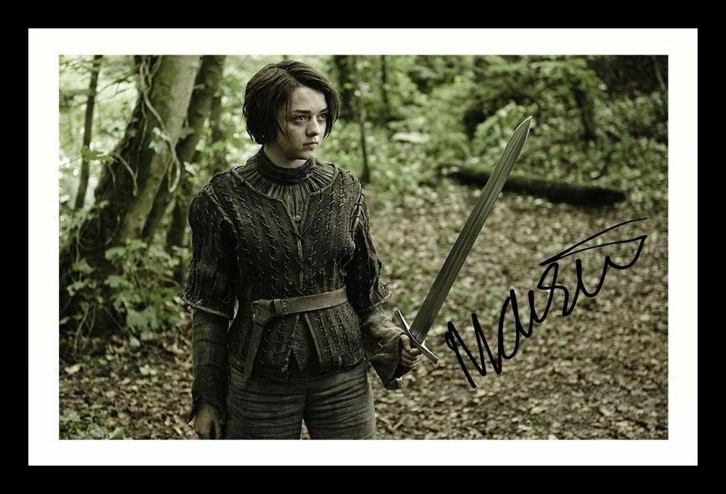 Maisie Williams - Game Of Thrones Autograph Signed & Framed Photo Poster painting 3