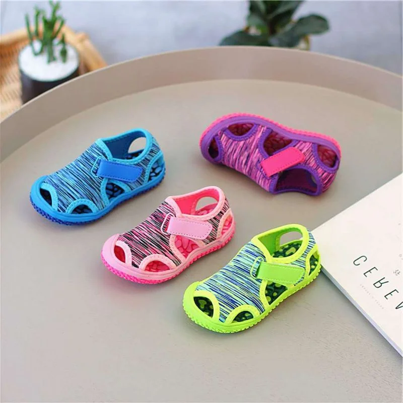 ZZFABER Children Soft Sandals for Baby Girls Boys Summer Kids Mesh Barefoot Sports Beach Shoes Non-Slip Casual Sandals Sneakers