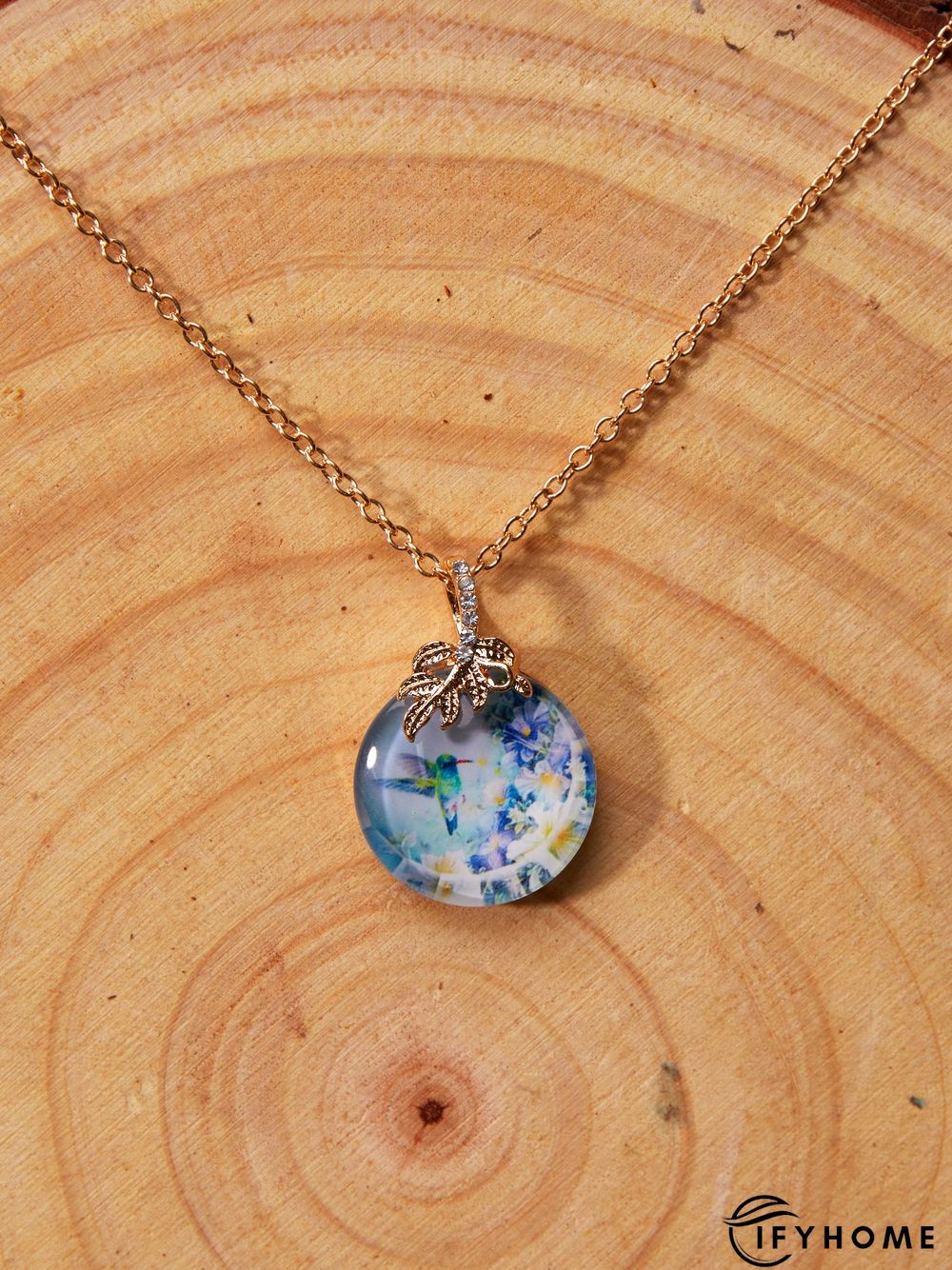 Creative Crystal Flower Bird Necklace | IFYHOME