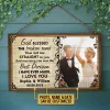 【Pre-order Until March 10】Personalized Photo/Name: Couple Husband Wife God Blessed The Broken Road Photo Gift Vintage Metal Sign//Wooden Signs
